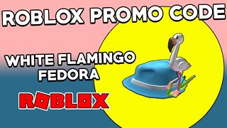 (Roblox Promo Code) White Flamingo Fedora