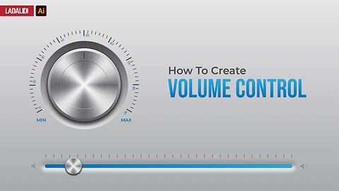 How to Create Volume Controller with Skeuomorphism Style in Adobe Illustrator Tutorial