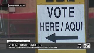 Supreme Court upholds Arizona voting restrictions, ruling they're not discriminatory