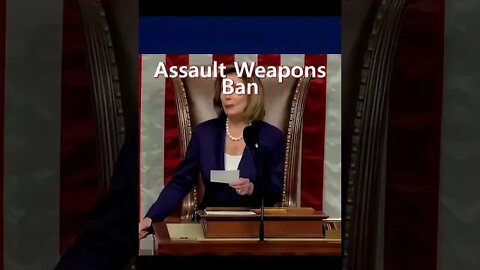 The House Passes Assault Weapons Ban By A Vote Of 217 213