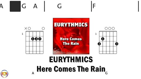 EURYTHMICS Here Comes The Rain FCN GUITAR CHORDS & LYRICS