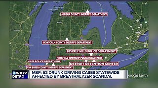 Michigan State Police reveal numbers associated with breathalyzer maintenance fraud