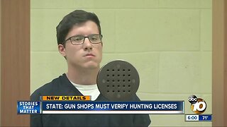 State: Gun shops must verify hunting licenses