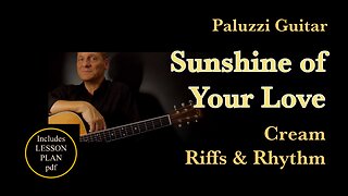 Cream Sunshine of Your Love Guitar Lesson for Beginners [Riffs & Rhythm]