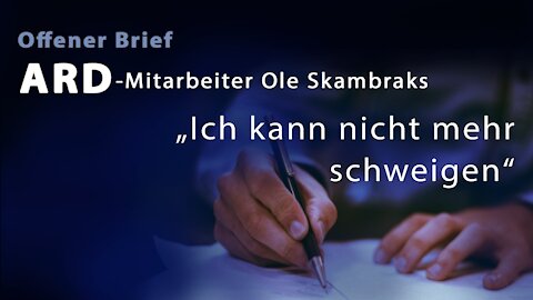 ARD-Mitarbeiter - Ich kann nicht mehr schweigen