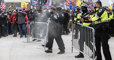 Capital Police fired Percussion Grenades and Tear Gas. Media is LYING.