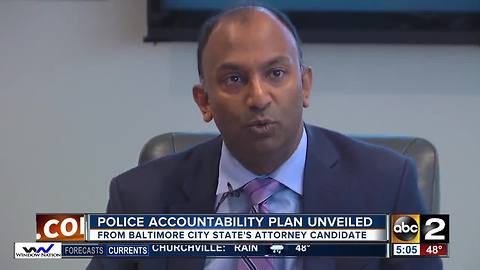 Baltimore City State's Attorney candidate releases police accountability plan