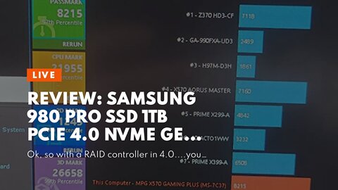 Review: SAMSUNG 980 PRO SSD 1TB PCIe 4.0 NVMe Gen 4 Gaming M.2 Internal Solid State Hard Drive...