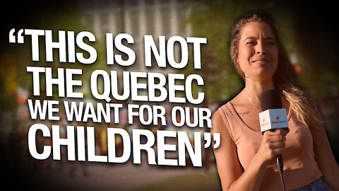 Quebec protesters demand public debate with health professionals and an end to the media censorship