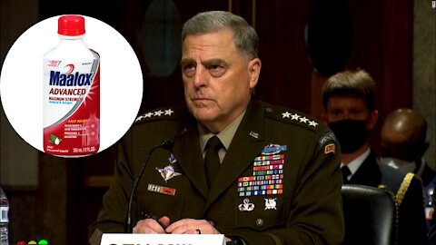 General Milley Has a Maalox Moment at Senate Hearing