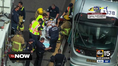 40-year-old man struck by light rail at 1st Avenue and Van Buren