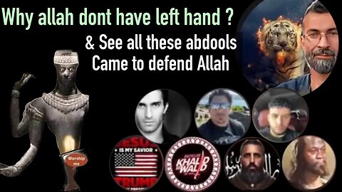 Why allah dont have left hand , see how many muslims trying to defend allah - Exmuslim ahmad