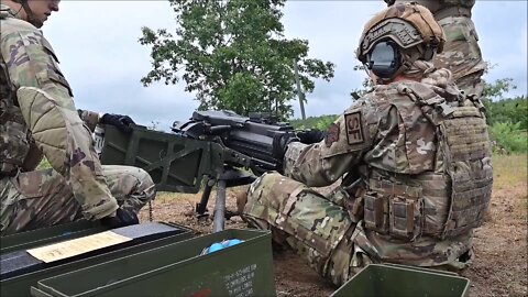 Air National Guard Security Forces Train With Mark 19 Grenade Launcher