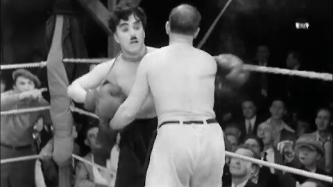 charlie chaplin boxing funny video