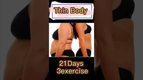 3 Exercises For Thin Body in 21 days #shorts