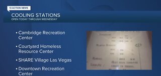 Cooling stations in Las Vegas amid heatwave