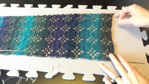 Blocking a Straight Edge Project With Blocking Wires Tutorial