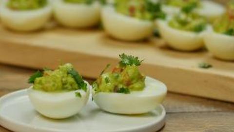 Guacamole Deviled Eggs