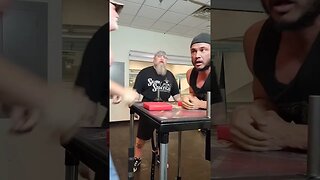 Arm Wrestling practice with Vince Robbins