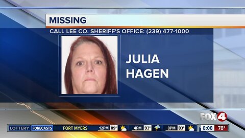 Julia Hagen reported missing in Lee County