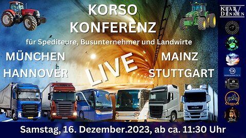 LIVE | KORSO-KONFERENZ: für Spediteure, Busunternehmer und Landwirte