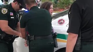 EXCLUSIVE VIDEO: Woman taken into custody at Studio 6 motel