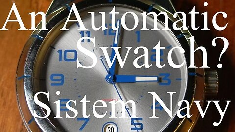 A mechanical revolution. Swatch Sistem51 Sistem Navy Review. YIS409