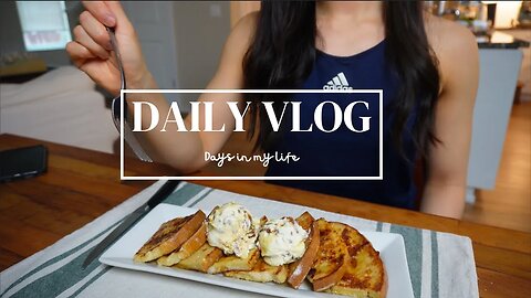 Daily Vlog | Living alone, chicken fried steak, french toast with whipped bacon goat cheese | ASMR