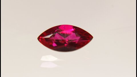 Czochralski Pulled Ruby Marquise