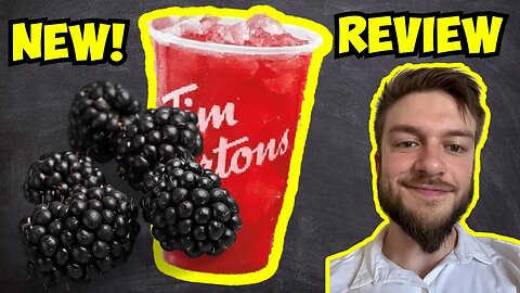 Tim Hortons NEW Sparkling Quenchers YUZU BLACKBERRY Review