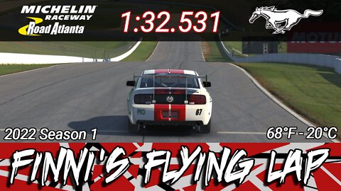 Road Atlanta - Mustang FR500S - 1:32.531 - PCC - 22s1 week 12