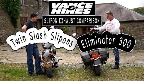 V&H Twin Slash vs Eliminator 300 Slipons Comparison. Which Vance & Hines slip on exhaust is loudest?