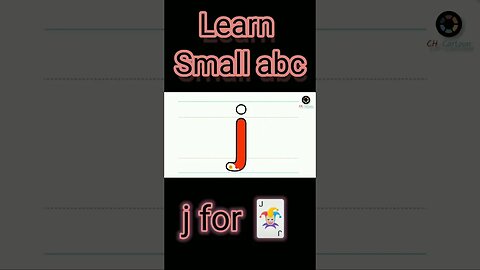 j for joker | learn small abc | short