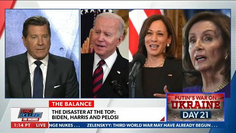 Eric Bolling slammed President Joe Biden, Vice President Kamala Harris andNancy Pelosi