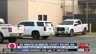 Inmates escape Merced County Jail using makeshift rope