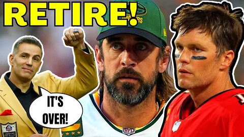 NFL Hall Of Famer Kurt Warner URGES Aaron Rodgers & Tom Brady to RETIRE! "IT'S TIME"