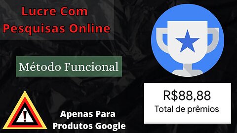 Ganhe Alguns Trocados Online Para Comprar Livros e Aplicativos GOOGLE OPINION REWARDS