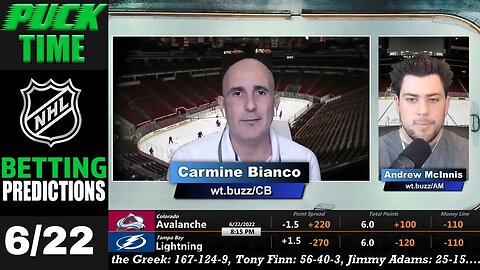 Stanley Cup Finals | Lightning vs Avalanche Game 4 Prediction and Odds | Puck Time June 22