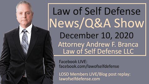 News/Q&A Show: Dec. 10, 2020