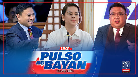 LIVE: Pulso ng Bayan kasama sina Atty. Harry Roque, Admar Vilando at Mj Mondejar | July 3, 2024