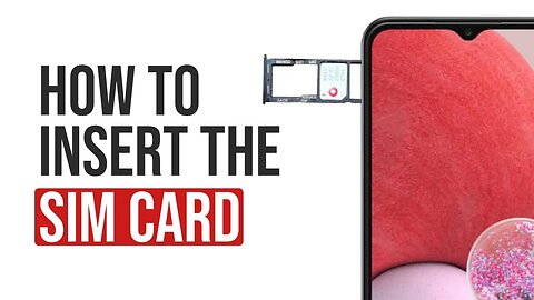 Samsung Galaxy A13 - How to insert the SIM card? (SIM cards tutorial)