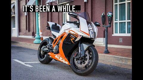 Finally back on the KTM RC8!