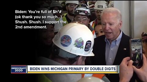 Biden wins Michigan primary after viral confrontation with Detroit auto worker