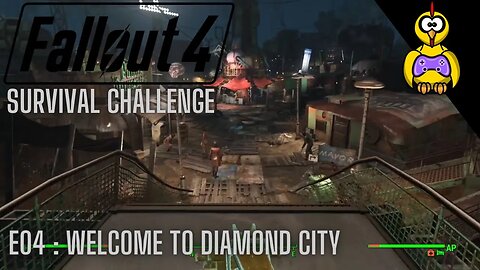 Fallout 4 Survival Challenge | Welcome To Diamond City | Ep 4