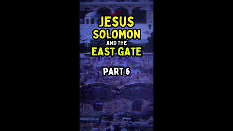 Golden or East Gate Points to 👉🏽📖 Jesus