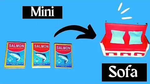 DIY MINI SOFA WITH MATCHBOX & CARDBOARD || how to make mini sofa from matchbox