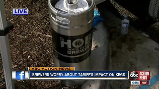 Tampa Bay area brewers concerned about rising keg prices from tariffs