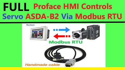 SV0034 - Proface HMI Controls Servo Delta ASDA B2 via Modbus RTU-Full