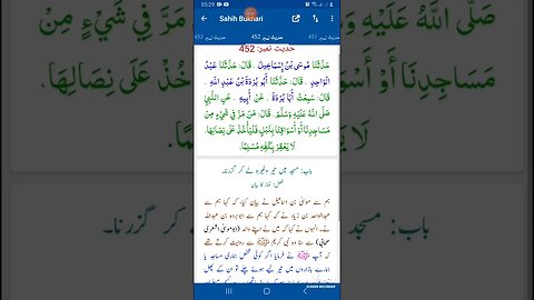 Hadees SHARIF Sahi bukhari SHARIF hadees number #451 #452 in arbic urdu and English languages