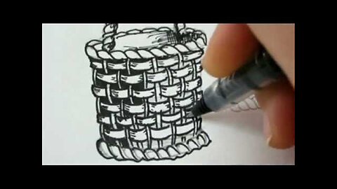 FANTASTIC BASKET !! - Draw A Basket For Flowers or Fruit